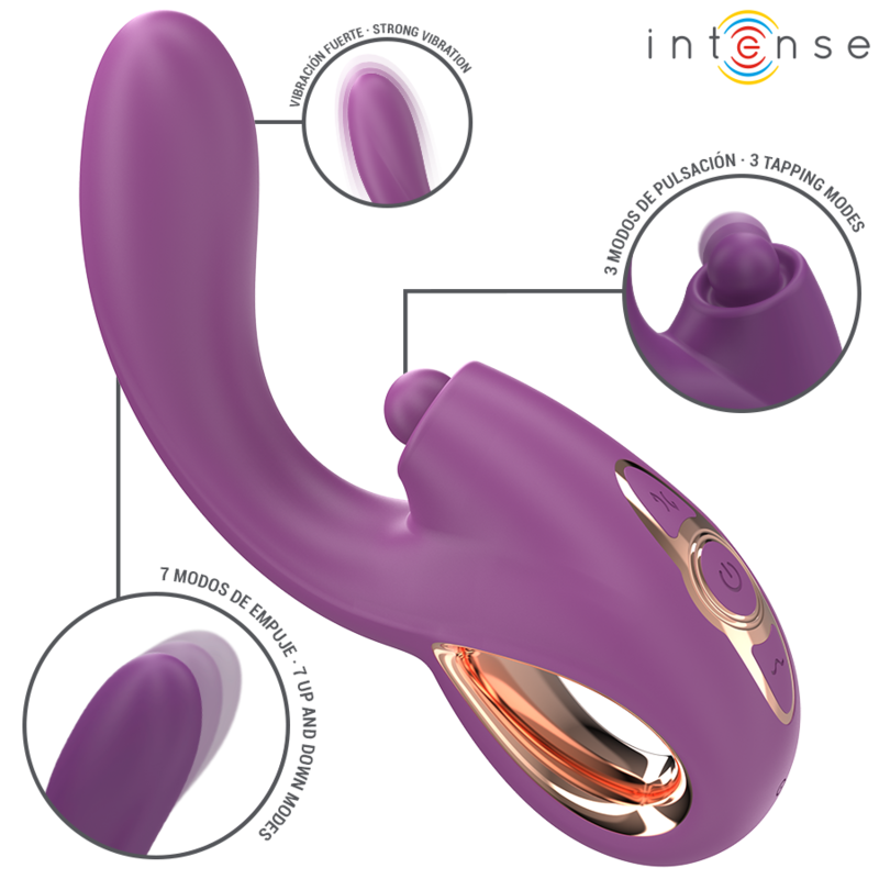 INTENSE - Lali vibrador punto G multifunción morado