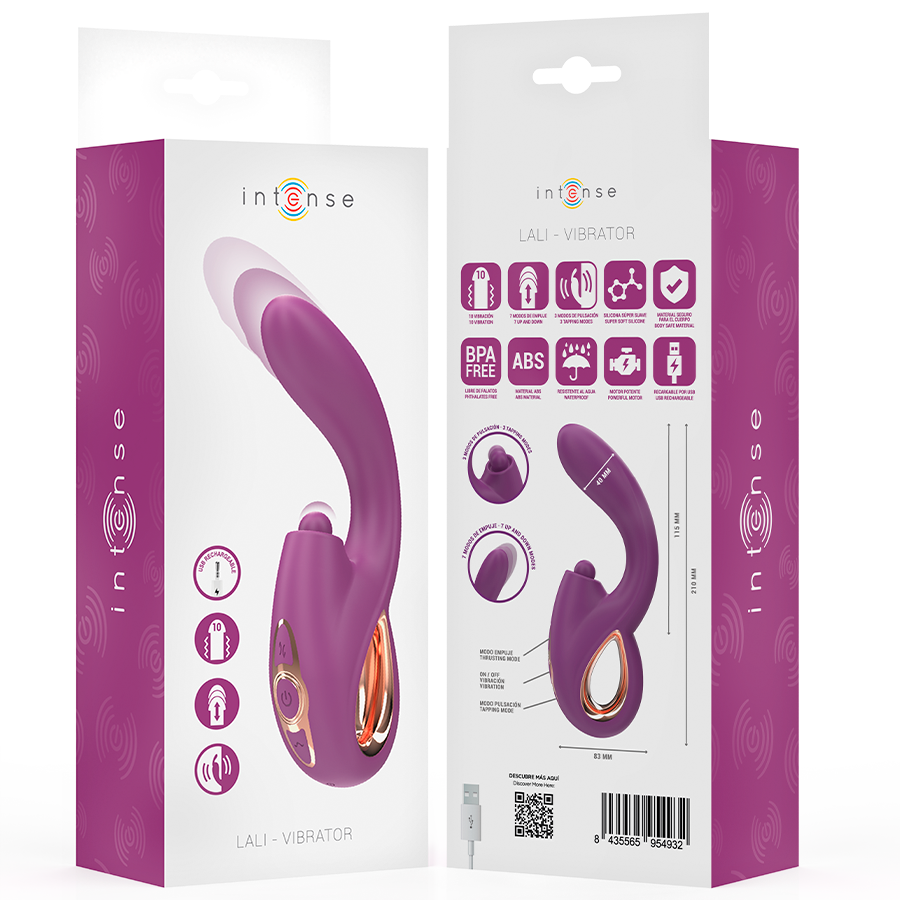 INTENSE - Lali vibrador punto G multifunción morado