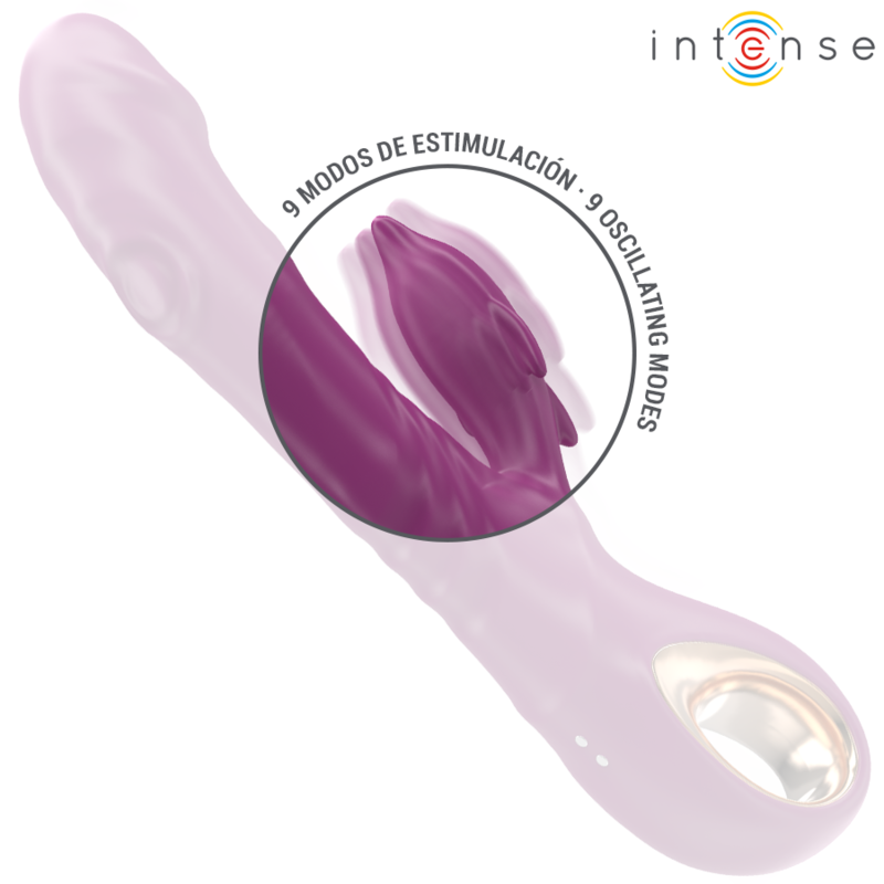 INTENSE - Halle vibrador multifunción con lengua estimuladora morado