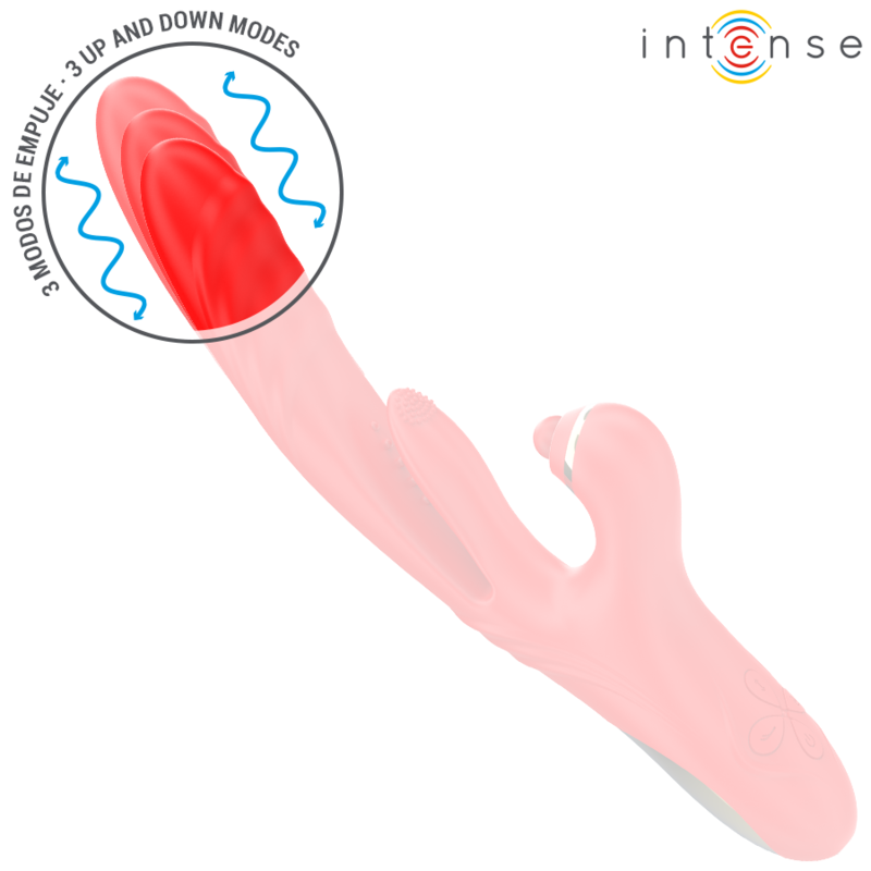 INTENSE Rosalia — vibrador multifunción 3 en 1 rojo