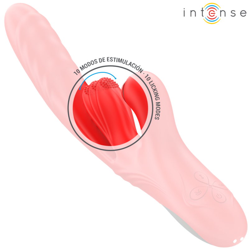 INTENSE Rosalia — vibrador multifunción 3 en 1 rojo