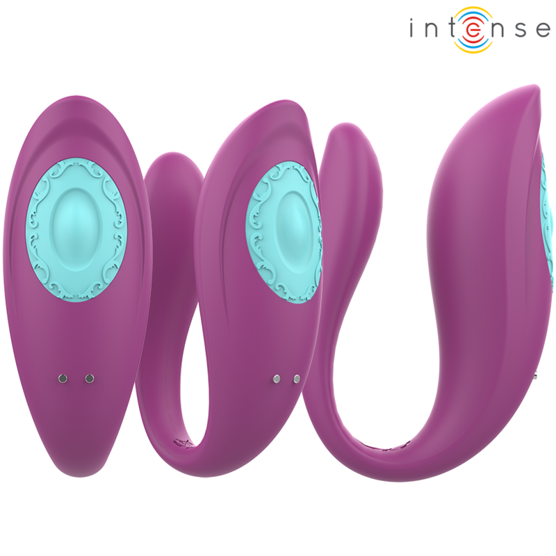 INTENSE - Annie estimulador & vibrador forma de U morado con control remoto