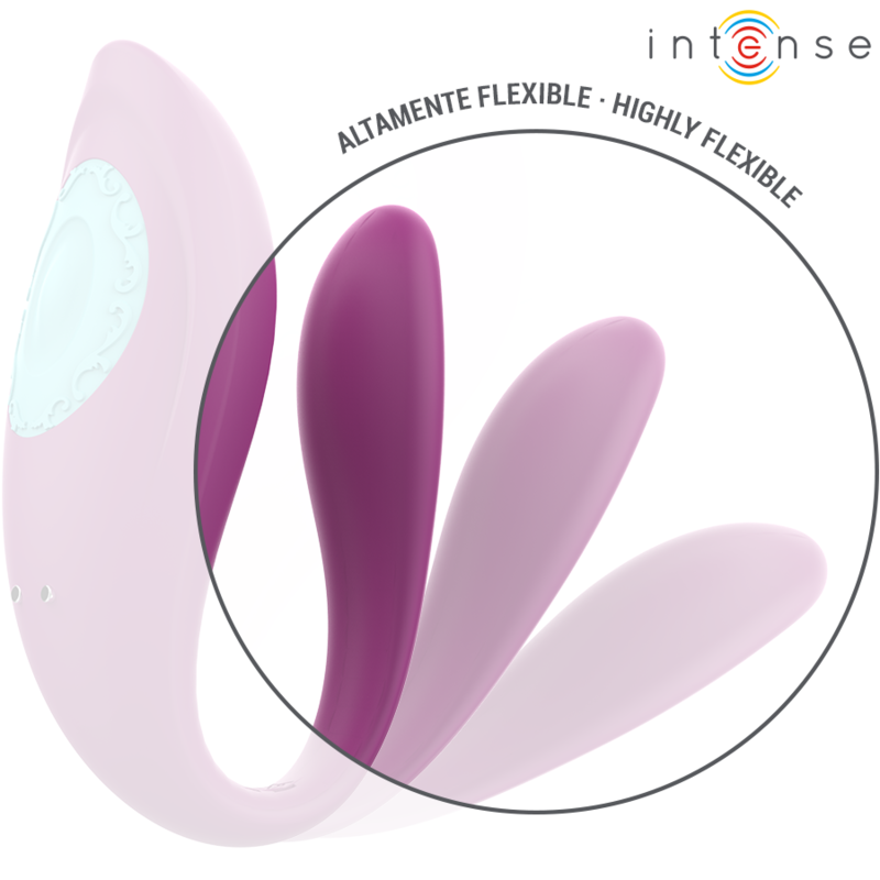 INTENSE - Annie estimulador & vibrador forma de U morado con control remoto