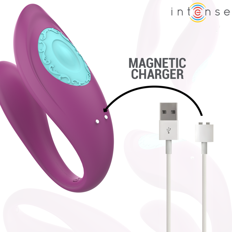 INTENSE - Annie estimulador & vibrador forma de U morado con control remoto