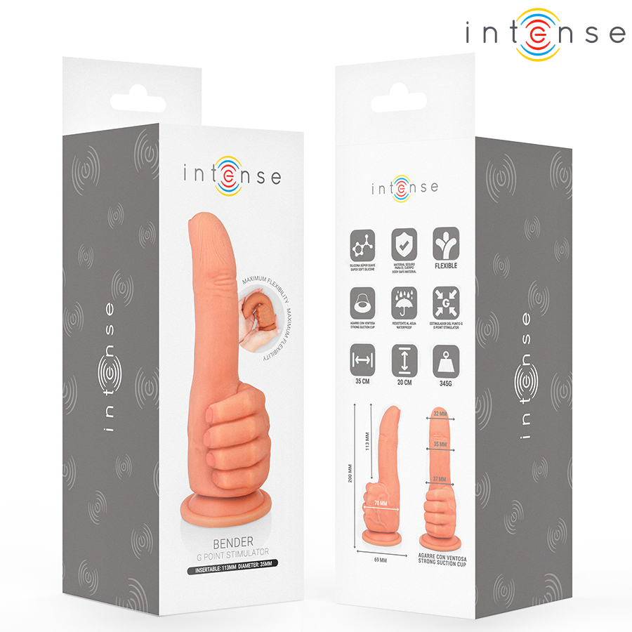 Intense Bender — estimulador de Punto G mano flexible 11,3 cm