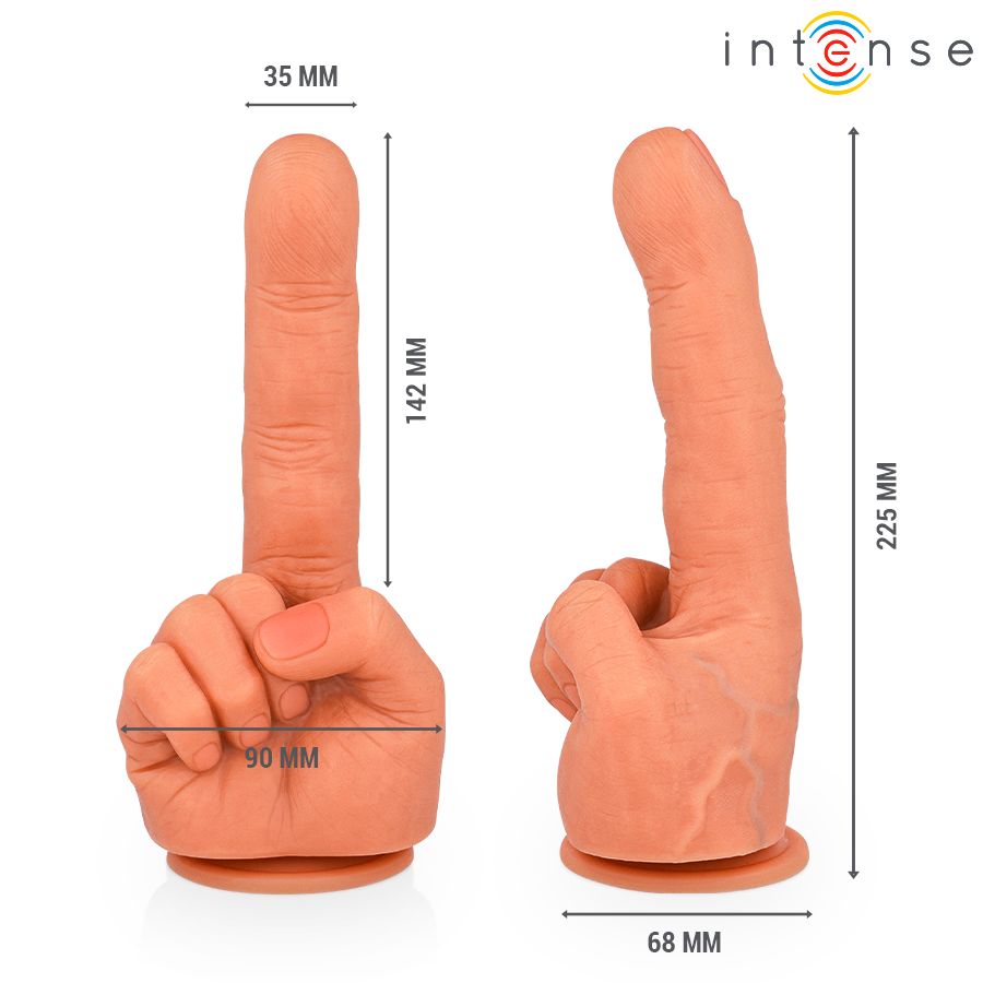 Intense Hubert — estimulador de Punto G mano flexible 14,2 cm