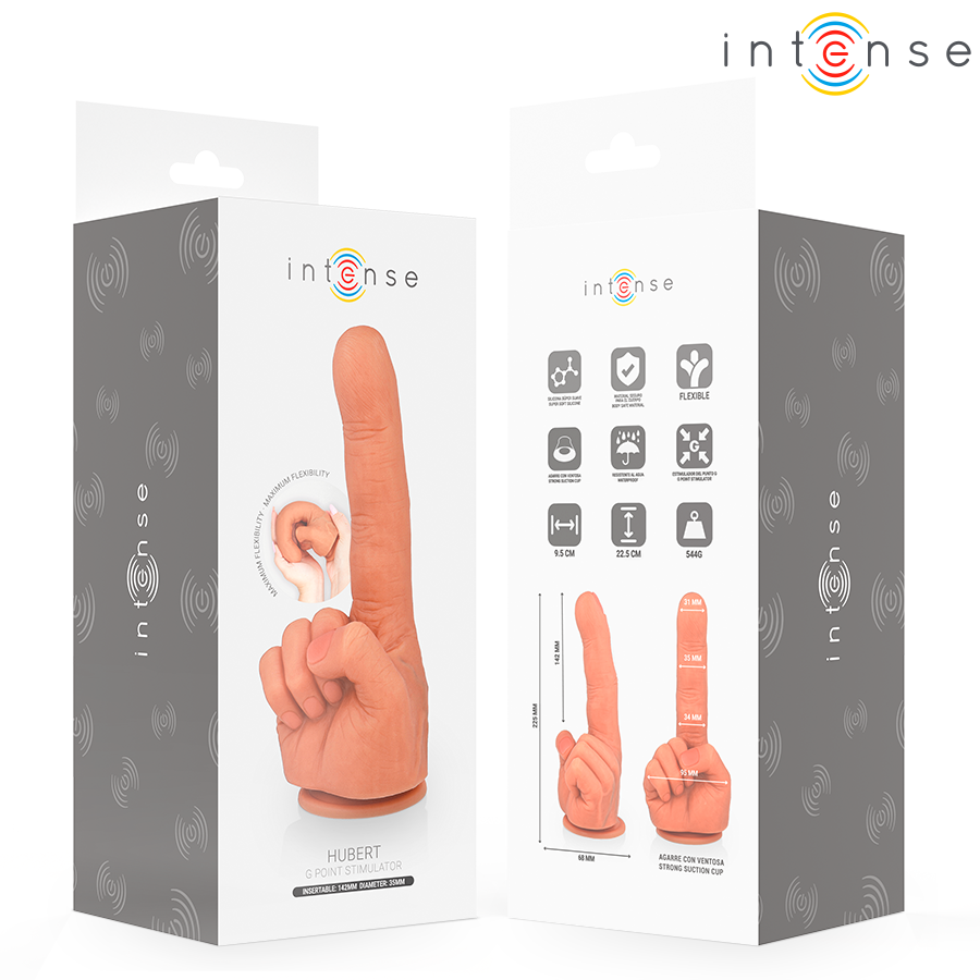 Intense Hubert — estimulador de Punto G mano flexible 14,2 cm
