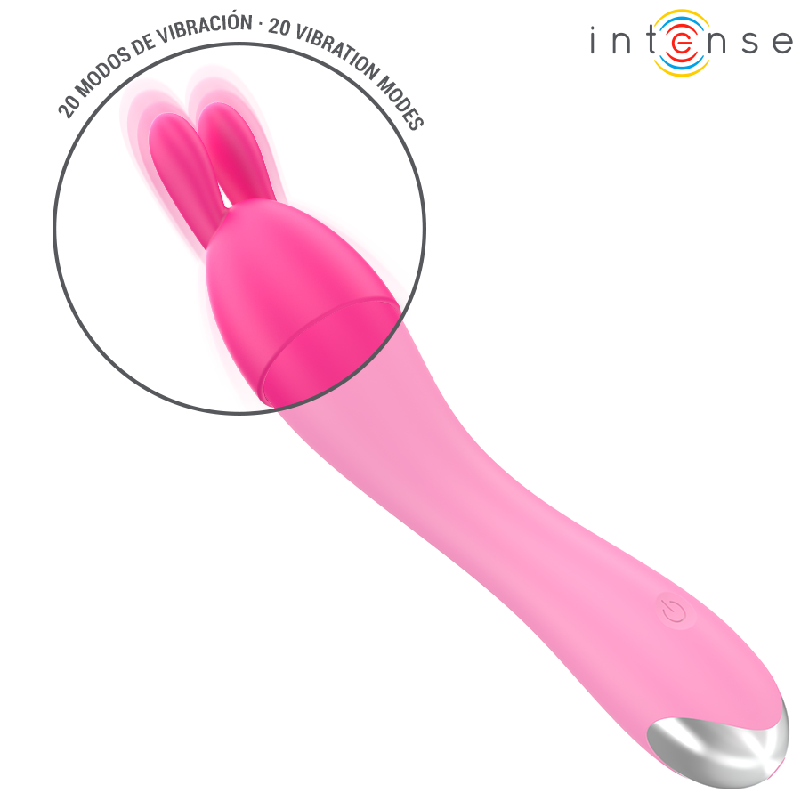 INTENSE Cher — vibrador con cabezales intercambiables (20 patrones)