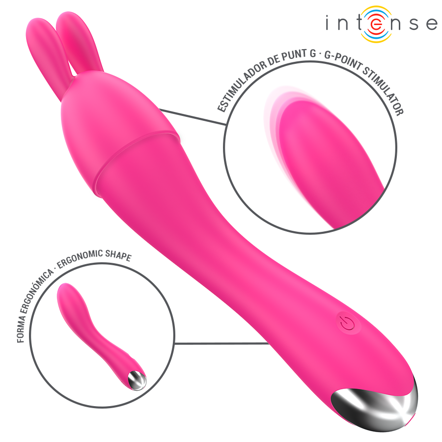 INTENSE Cher — vibrador con cabezales intercambiables (20 patrones)
