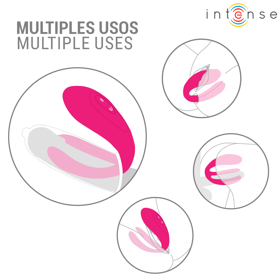 INTENSE Julia — vibrador y estimulador de pinzas con control remoto