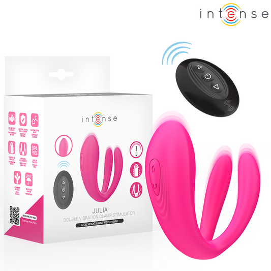 INTENSE Julia — vibrador y estimulador de pinzas con control remoto