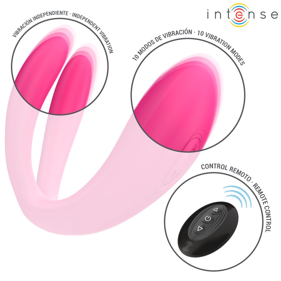 INTENSE Julia — vibrador y estimulador de pinzas con control remoto