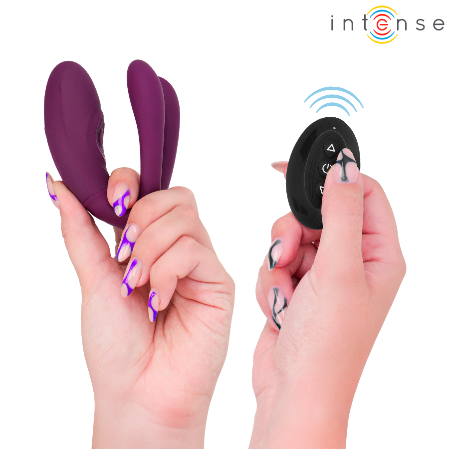 INTENSE Sandra — vibrador y estimulador de pinzas con función de golpeteo y control remoto