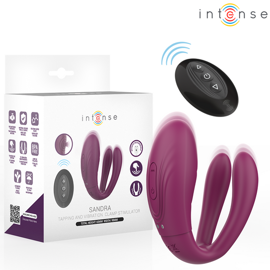 INTENSE Sandra — vibrador y estimulador de pinzas con función de golpeteo y control remoto