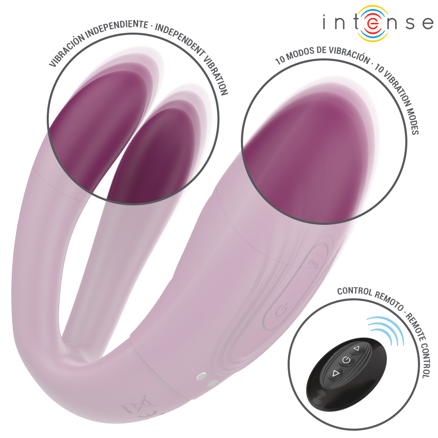 INTENSE Sandra — vibrador y estimulador de pinzas con función de golpeteo y control remoto