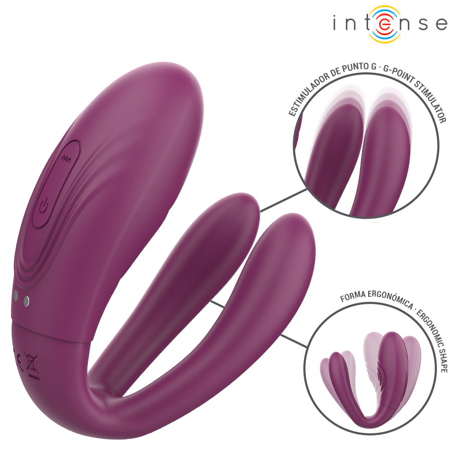 INTENSE Sandra — vibrador y estimulador de pinzas con función de golpeteo y control remoto