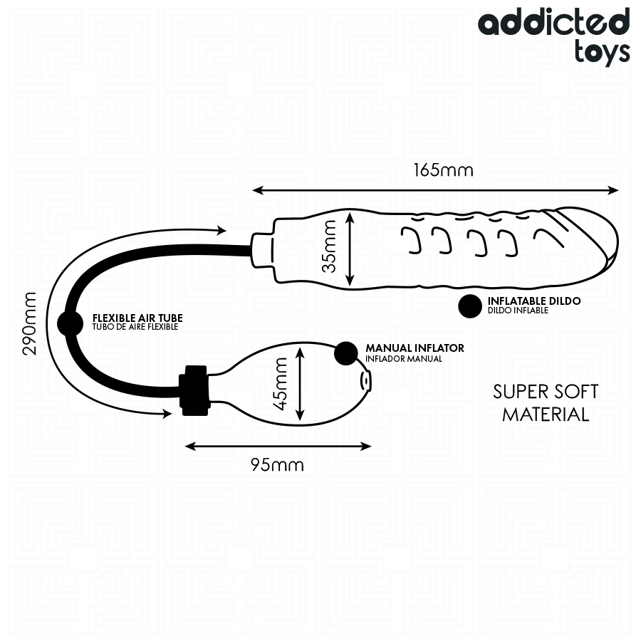 ADDICTED TOYS - Dildo inflable Modelo 3