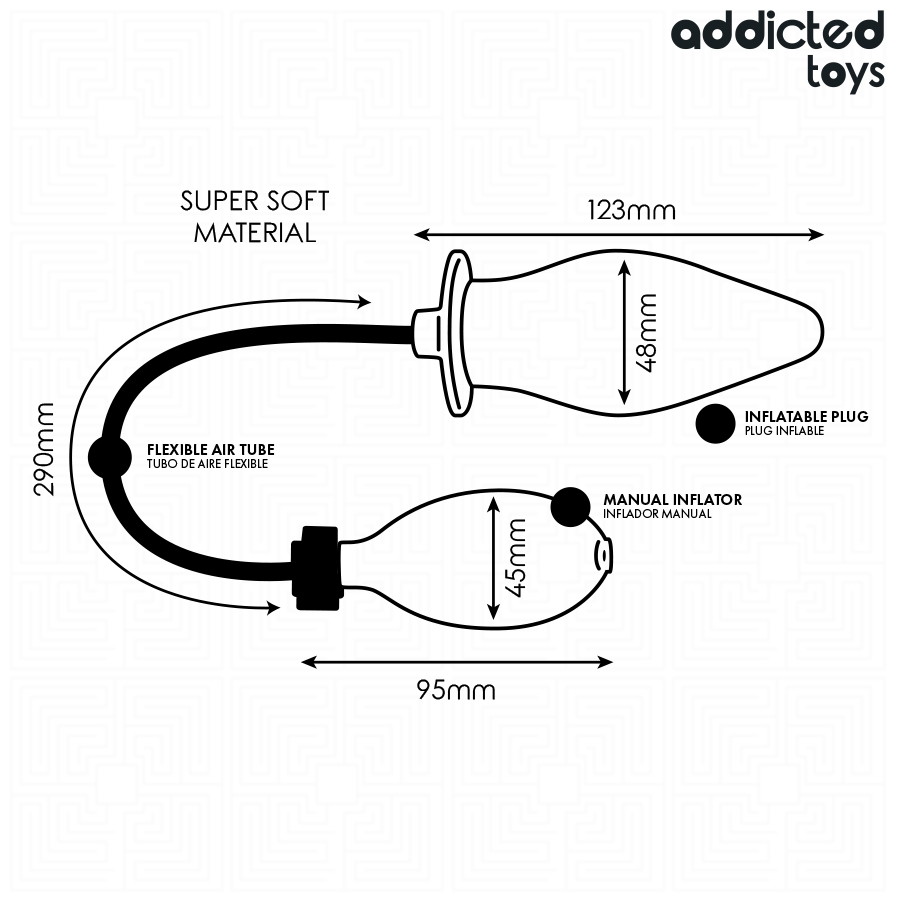 ADDICTED TOYS - Plug anal inflable Modelo 2