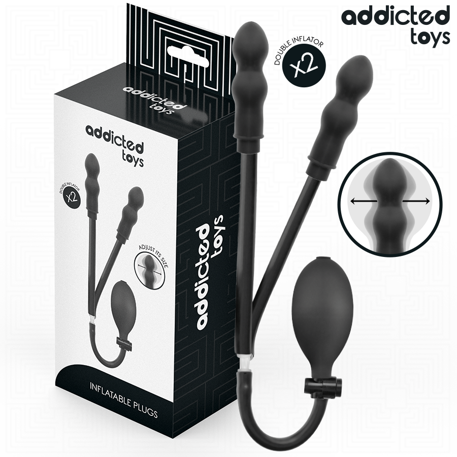 ADDICTED TOYS - Plug anal doble inflable Modelo 1