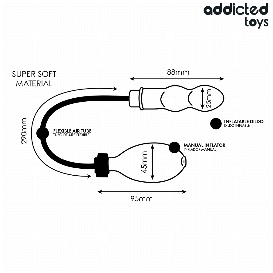 ADDICTED TOYS - Plug anal inflable Modelo 1
