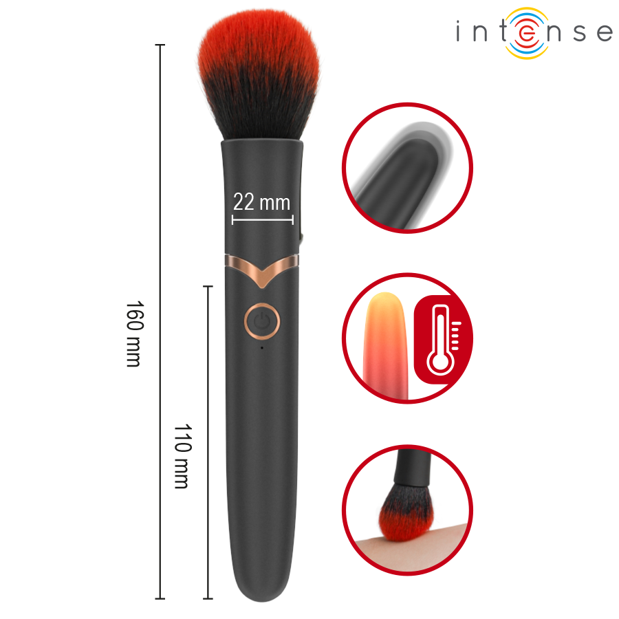 INTENSE - Emilia brocha sensorial con efecto calor 16 cm