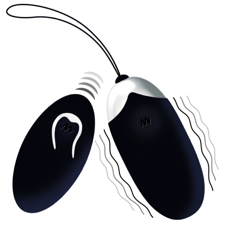 INTENSE - Flippy II huevo recargable remoto negro