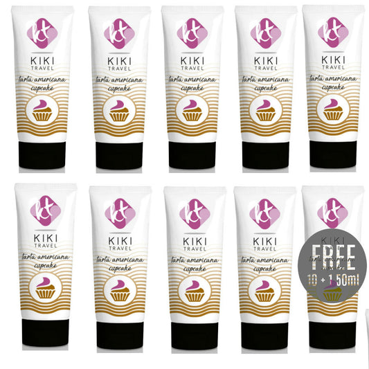 Kikí Travel — gel deslizante sabor a Tarta Americana Cupcake 50 ml (10 + 1 gratis)