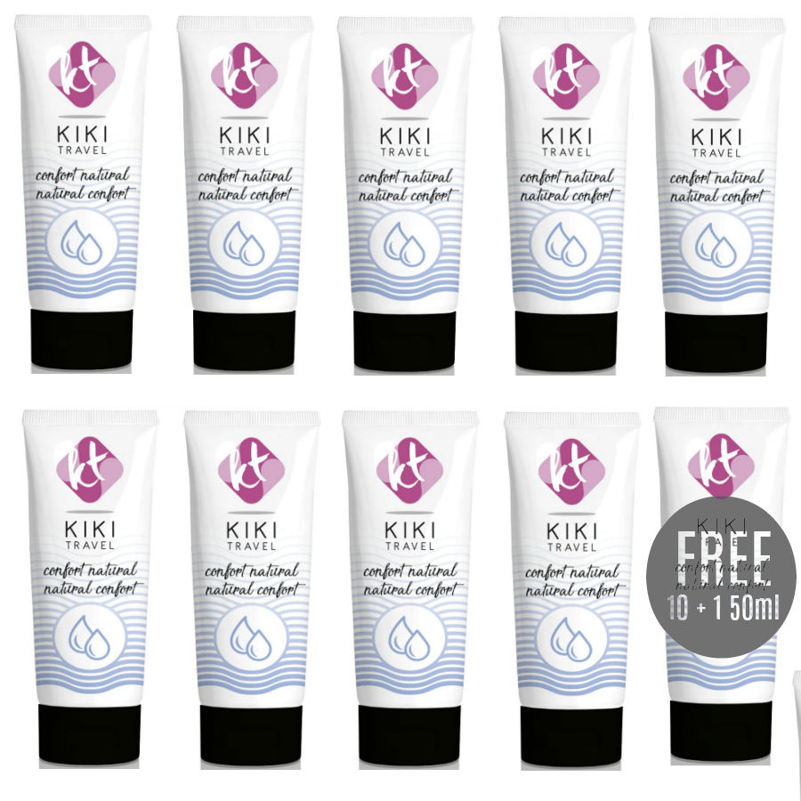 Kikí Travel — gel deslizante Natural Confort 50 ml (10 + 1 gratis)