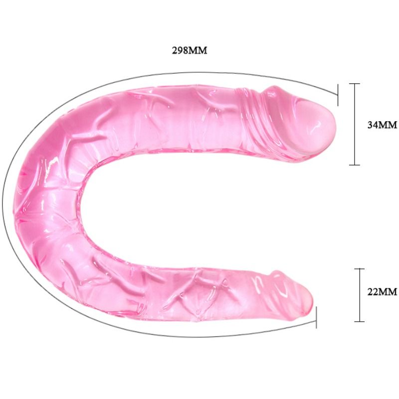 BAILE - double dong dildo doble rosa