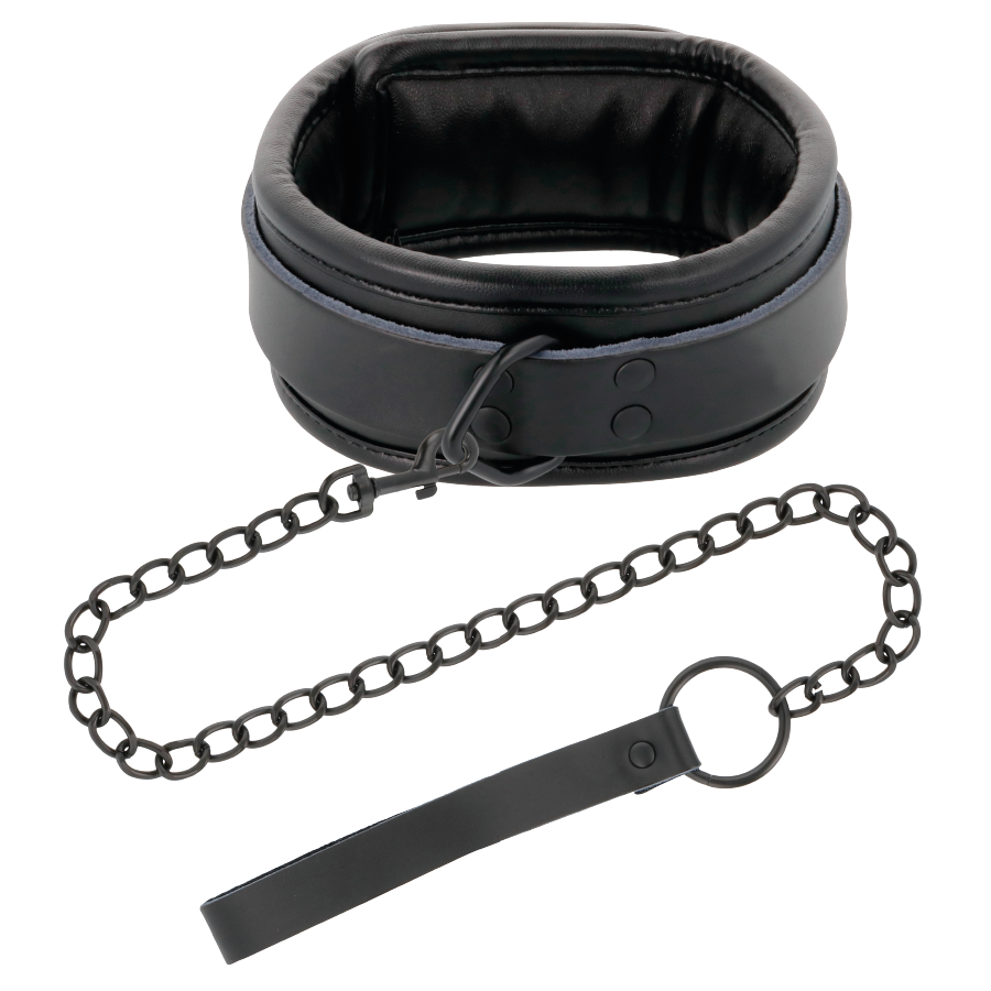 DARKNESS — Collar con cadena negro 2