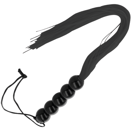 DARKNESS — Látigo bondage negro fino 45 cm