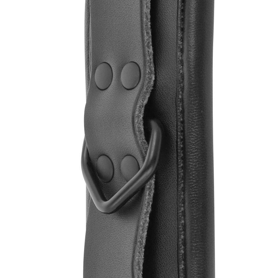 DARKNESS - Esposas ajustables tobillos leather negro