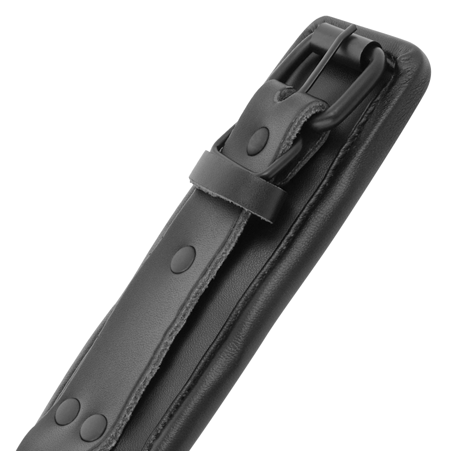 DARKNESS - Esposas ajustables tobillos leather negro