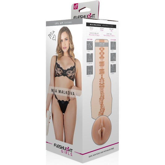 FLESHLIGHT Girls Mia Malkova — masturbador realista LVL UP
