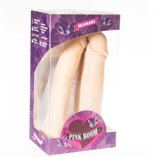 PINK ROOM - arthus dildo doble realístico natural 17 cm / 15.5 cm