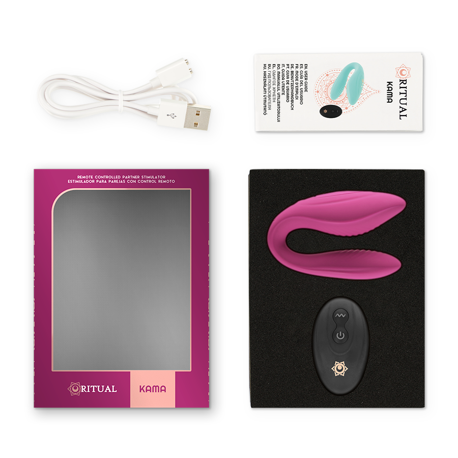 RITHUAL Kama — vibrador para parejas con control remoto orquidea