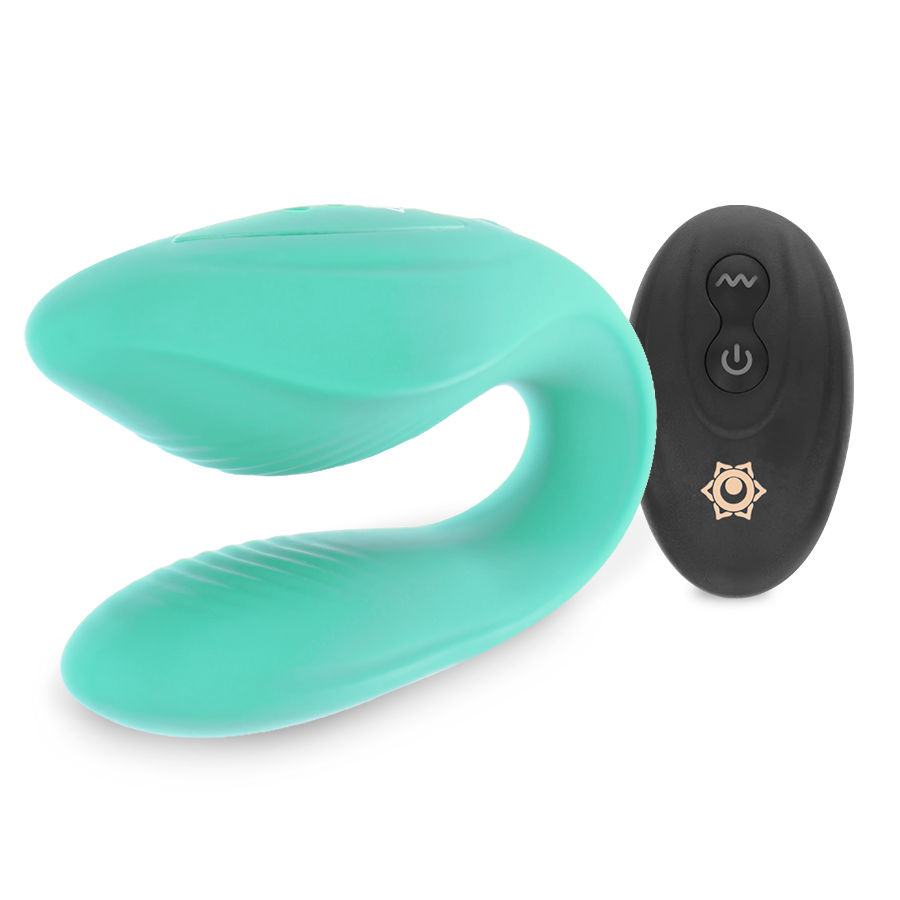 RITHUAL Kama — vibrador para parejas con control remoto aqua