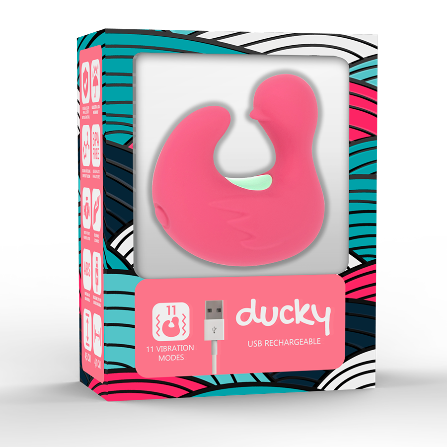 HAPPY LOKY - Dedal pato estimulador de silicona recargable Duckymania