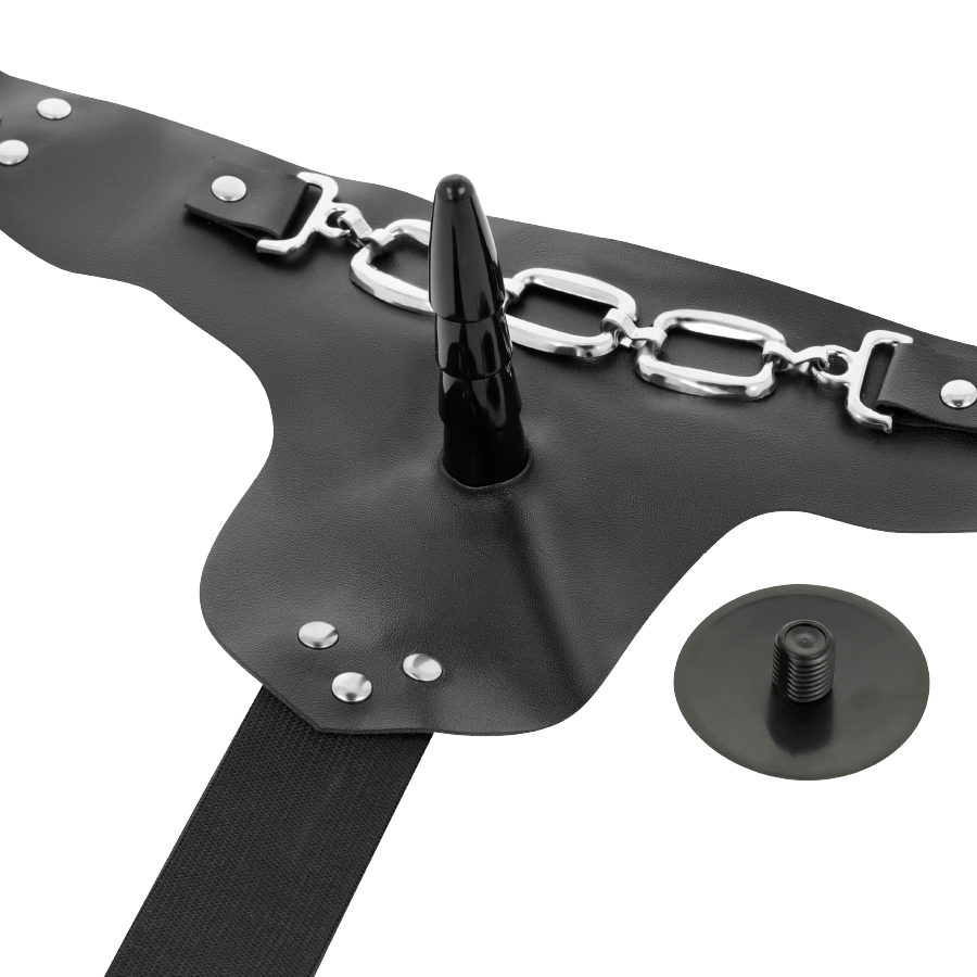 HARNESS ATTRACTION - Arnés George Realístico Vibrador 19 cm - O - 4 cm