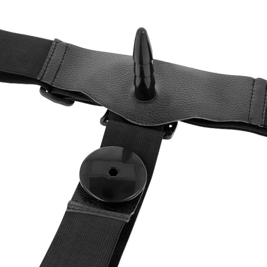 HARNESS ATTRACTION - Harris Doble Penetración con Vibración 18 cm - O - 3.5 cm