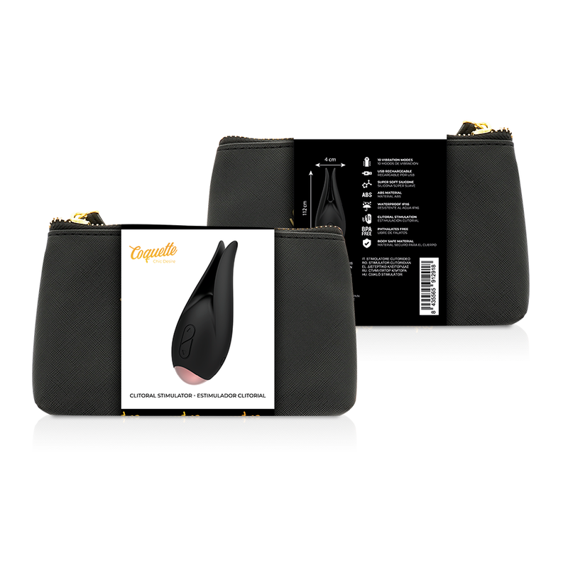 COQUETTE CHIC DESIRE - Estimulador clítoris negro / gold flor