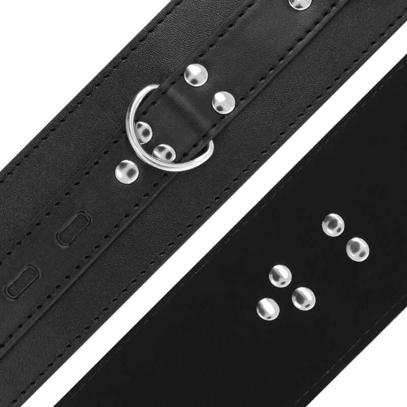 DARKNESS - Esposas leather negro