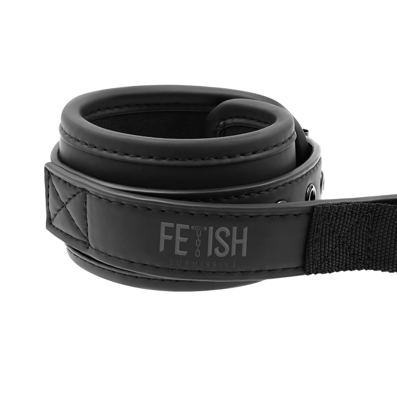 FETISH SUBMISSIVE - Esposas con tirador con forro de neopreno