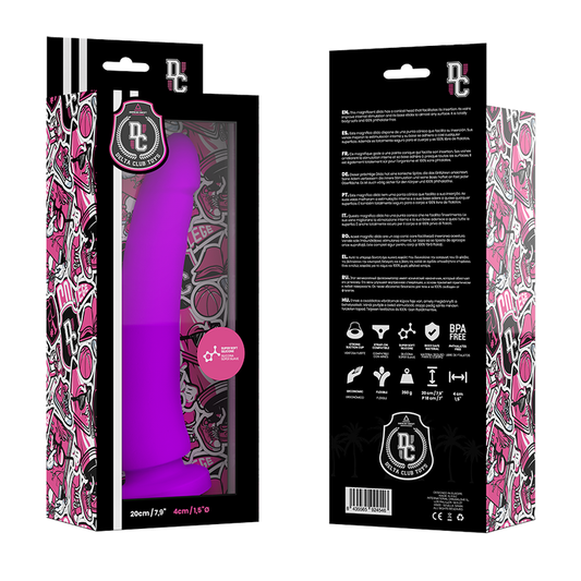 DeltaClub — dildo realista lila silicona médica 20 cm