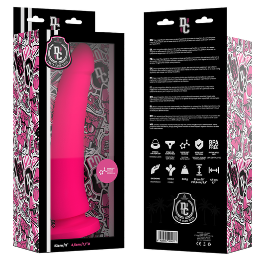 DeltaClub — dildo realista rosa silicona médica 23 cm