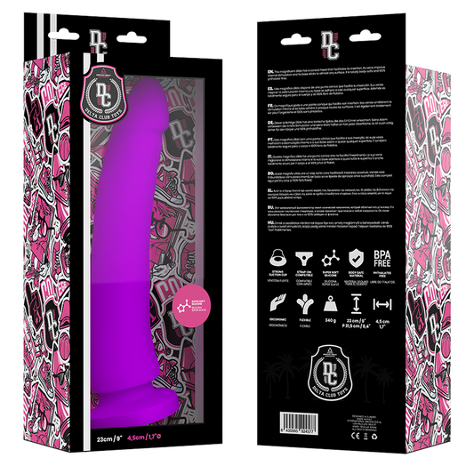 DeltaClub — dildo realista lila silicona médica 23 cm