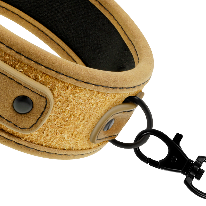 FETISH SUBMISSIVE ORIGEN — Collar con cadena con forro de neopreno