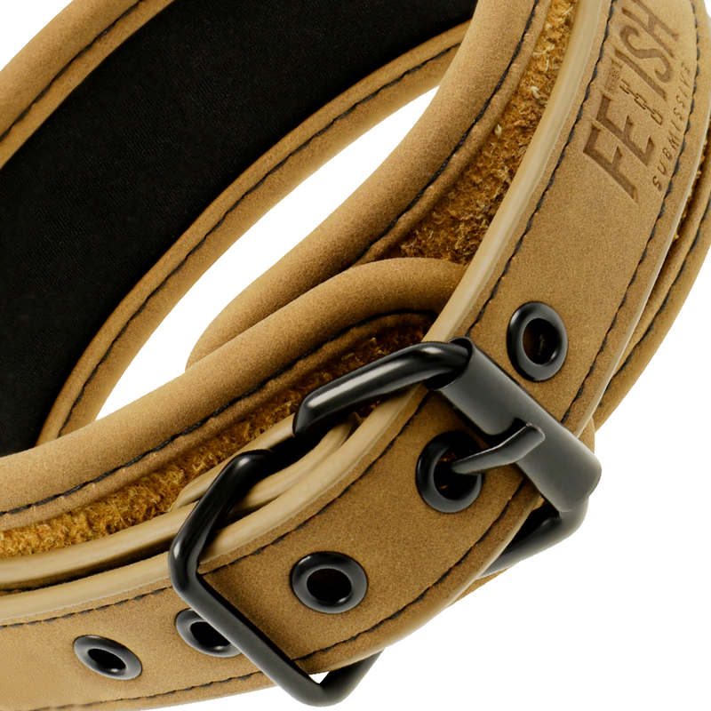 FETISH SUBMISSIVE ORIGEN — Collar con cadena con forro de neopreno