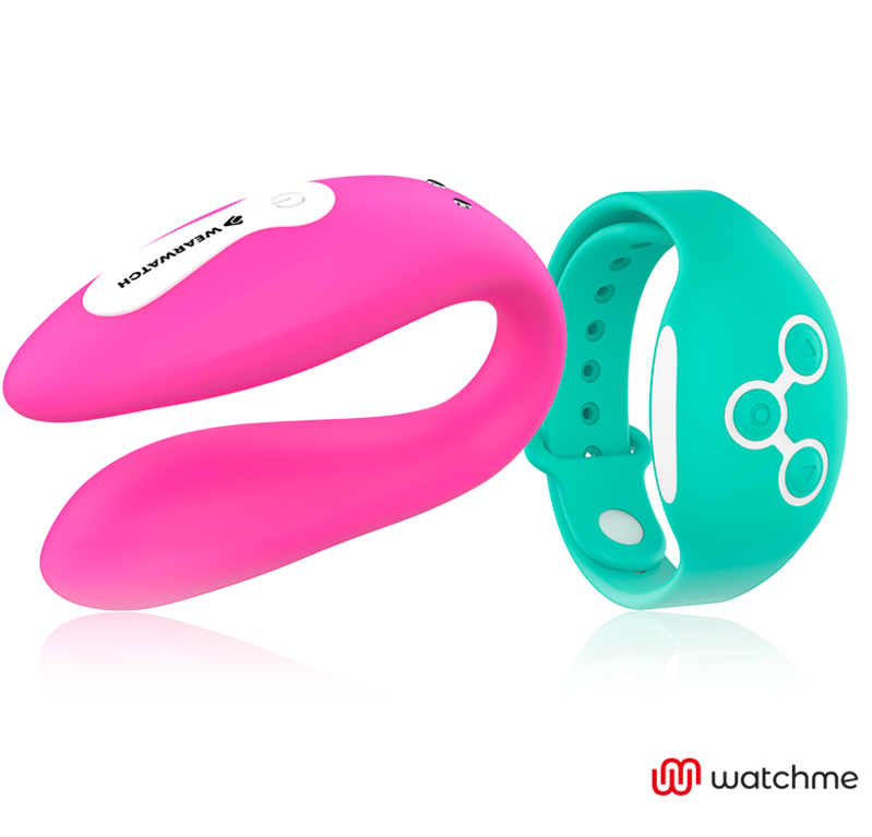 WEARWATCH - Vibrador dual Technology WatchMe fucsia / agua marina
